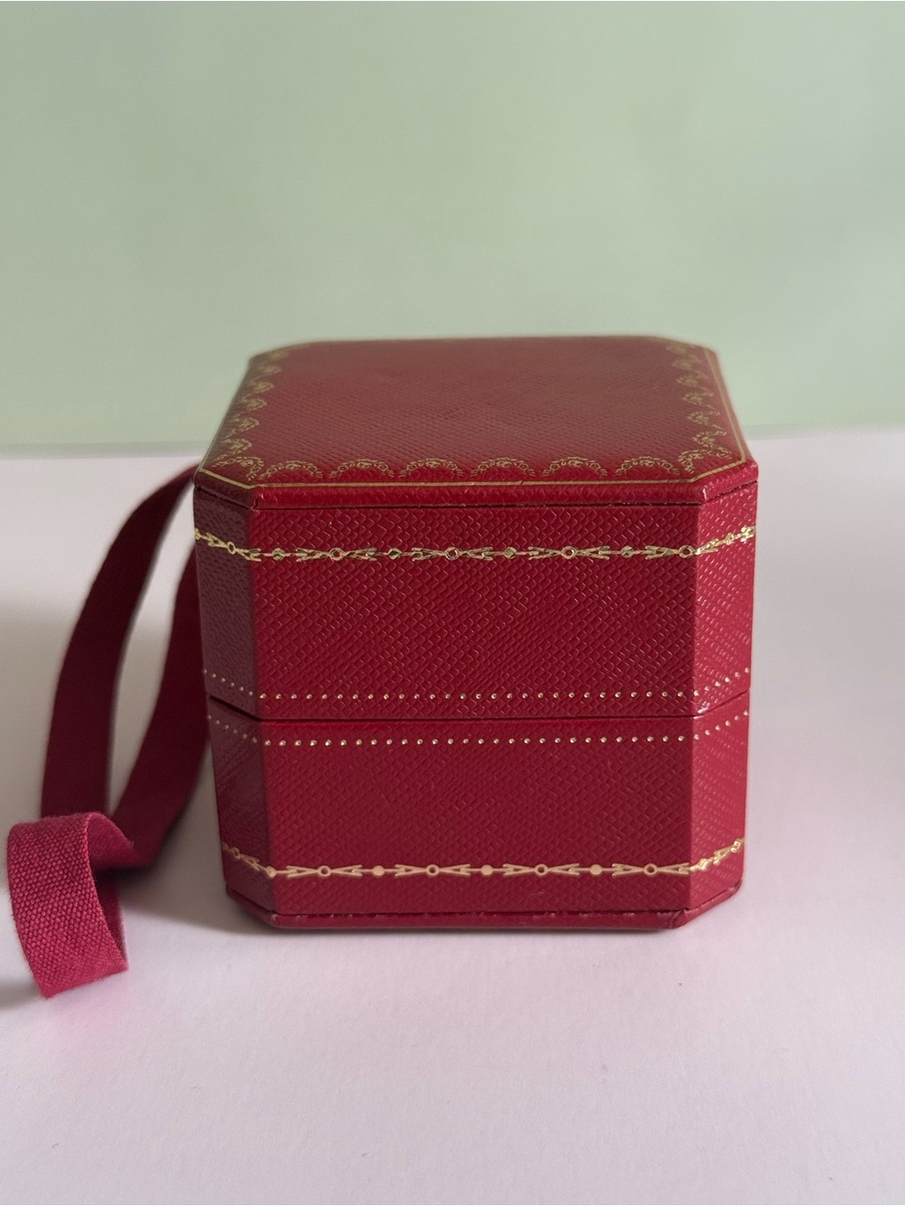 Authentic Cartier Red Gift Box Ornament Luxury Holiday Collectible